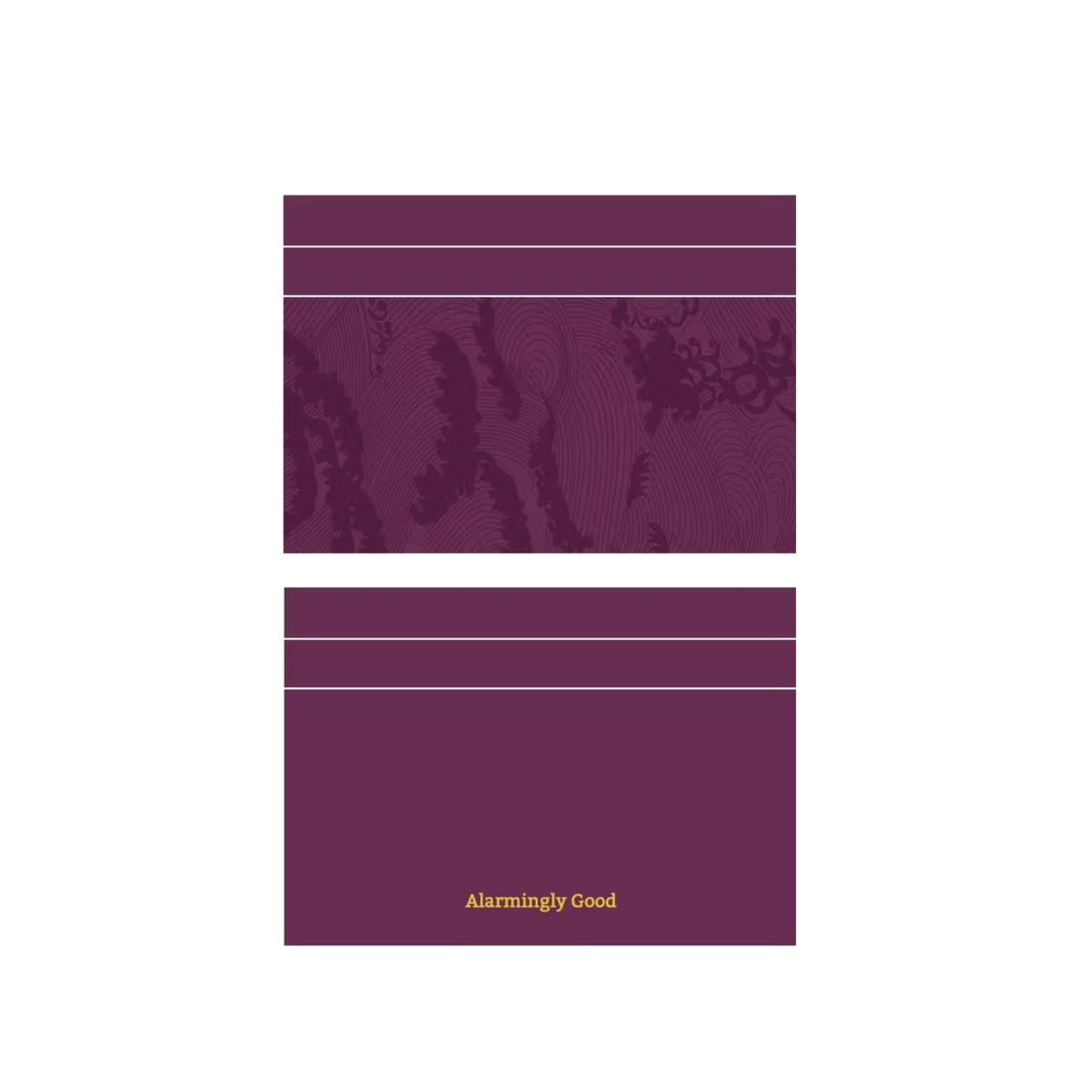 Purple Embroidered Leather Cardholder